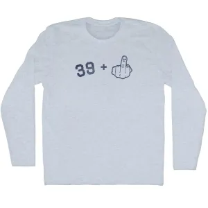39   Middle Finger Adult Tri-Blend Long Sleeve T-shirt