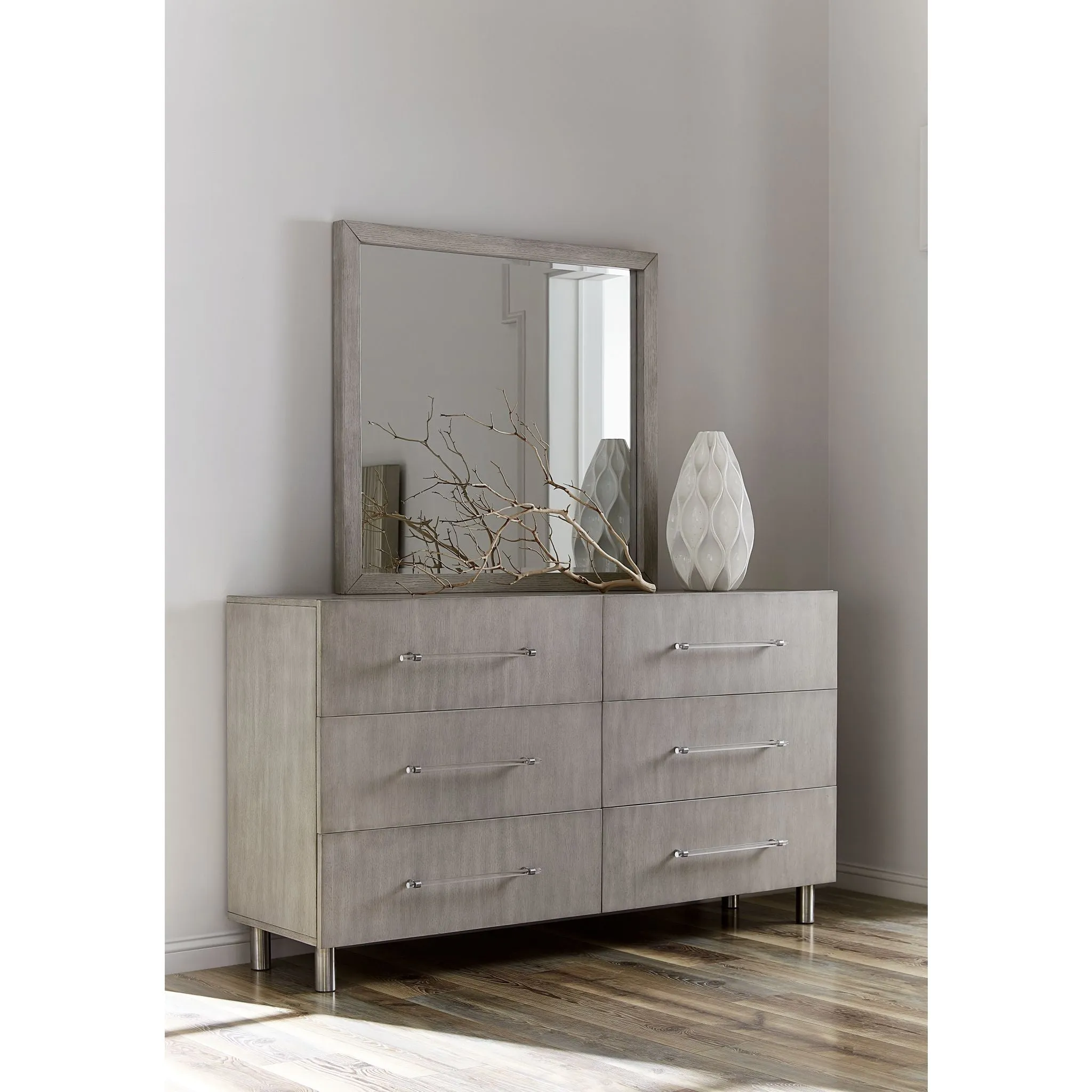 Argento Dresser and Mirror