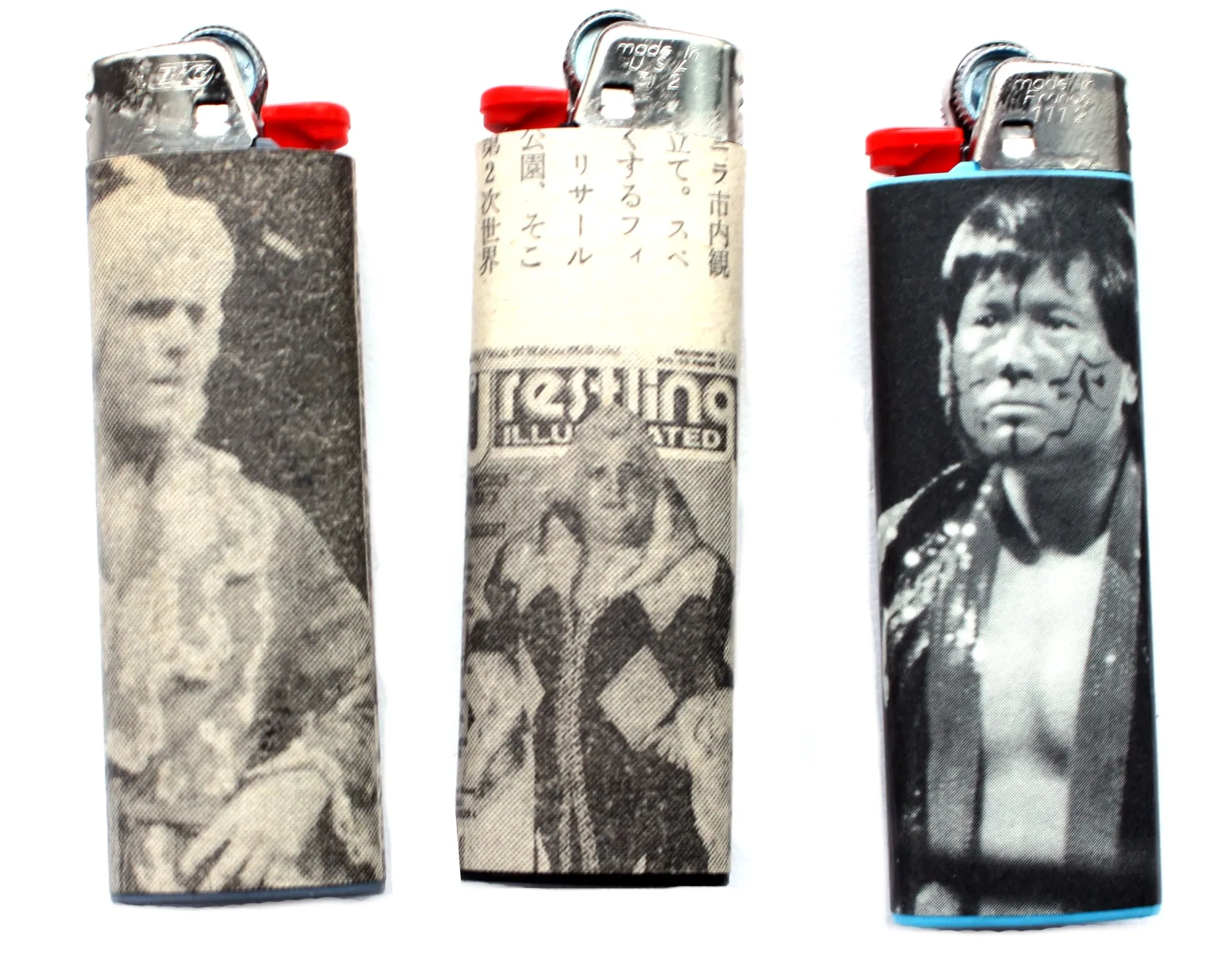ASSORTED WRESTLING LIGHTERS