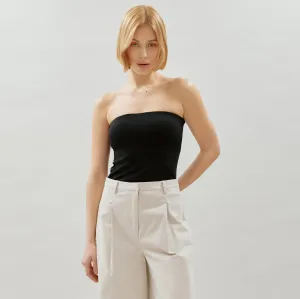 Black Bandeau Top