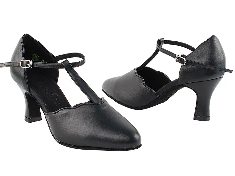 C Series Closed Toe Black Leather Smooth/Standard Dance Shoe