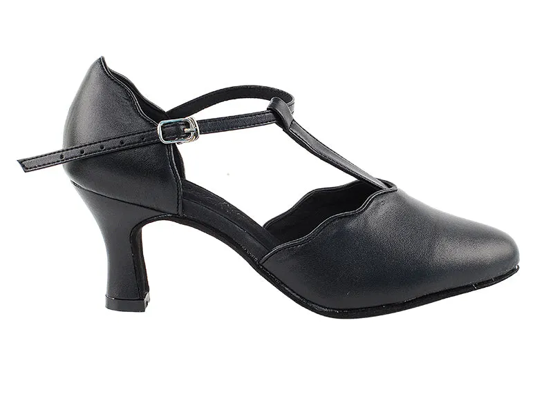 C Series Closed Toe Black Leather Smooth/Standard Dance Shoe