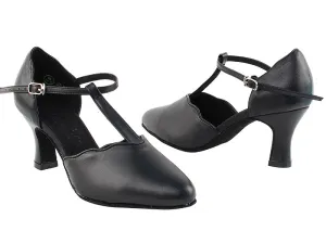 C Series Closed Toe Black Leather Smooth/Standard Dance Shoe