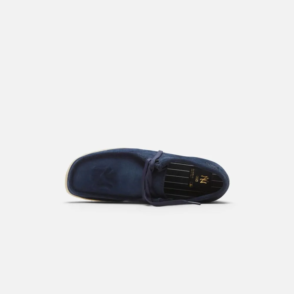 Clarks Originals x Kith x New York Yankees Wallabee Low Top Men's Navy Blue Suede 26166617