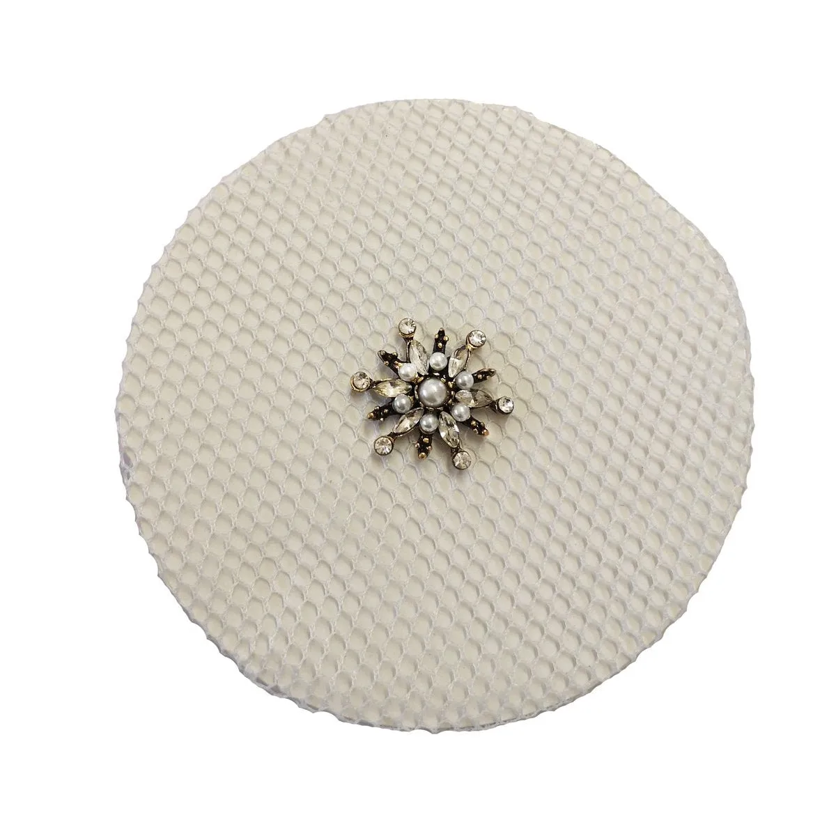 Hamag Hair Bun Net with Diamanté Floret