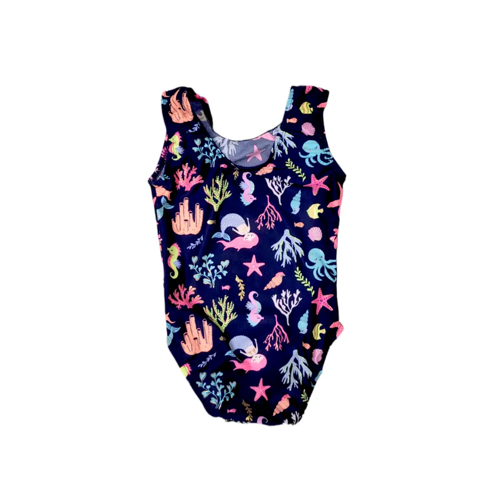 Leotard - Navy Mermaid