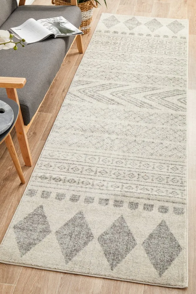 Mirage 359 Runner Rug (Grey) by Rug Culture