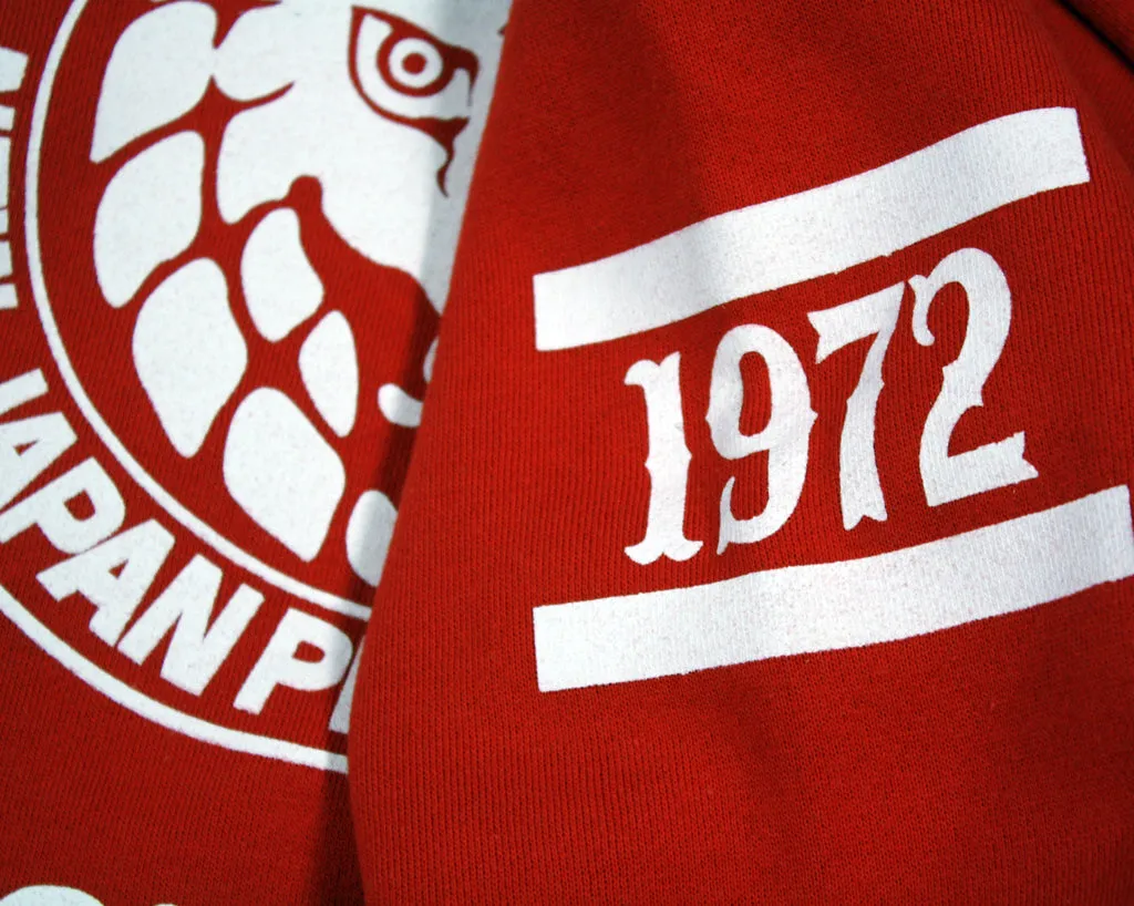 NJPW LIONMARK RED SWEATSHIRT LG