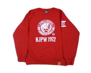 NJPW LIONMARK RED SWEATSHIRT LG