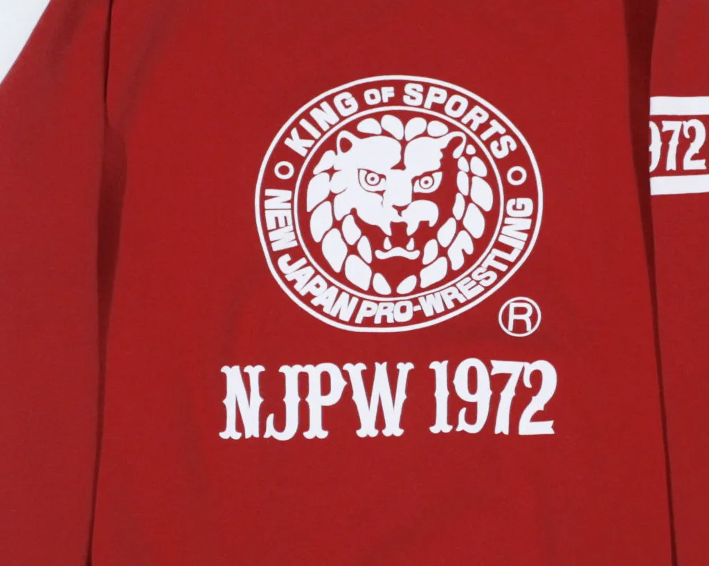 NJPW LIONMARK RED SWEATSHIRT LG