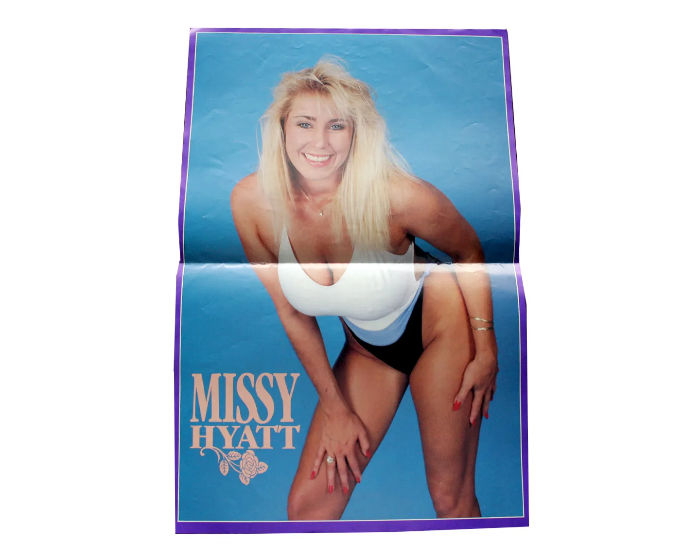 NWA WRAP UP MAGAZINE # 5 *MISSY HYATT FOLD-OUT POSTER*