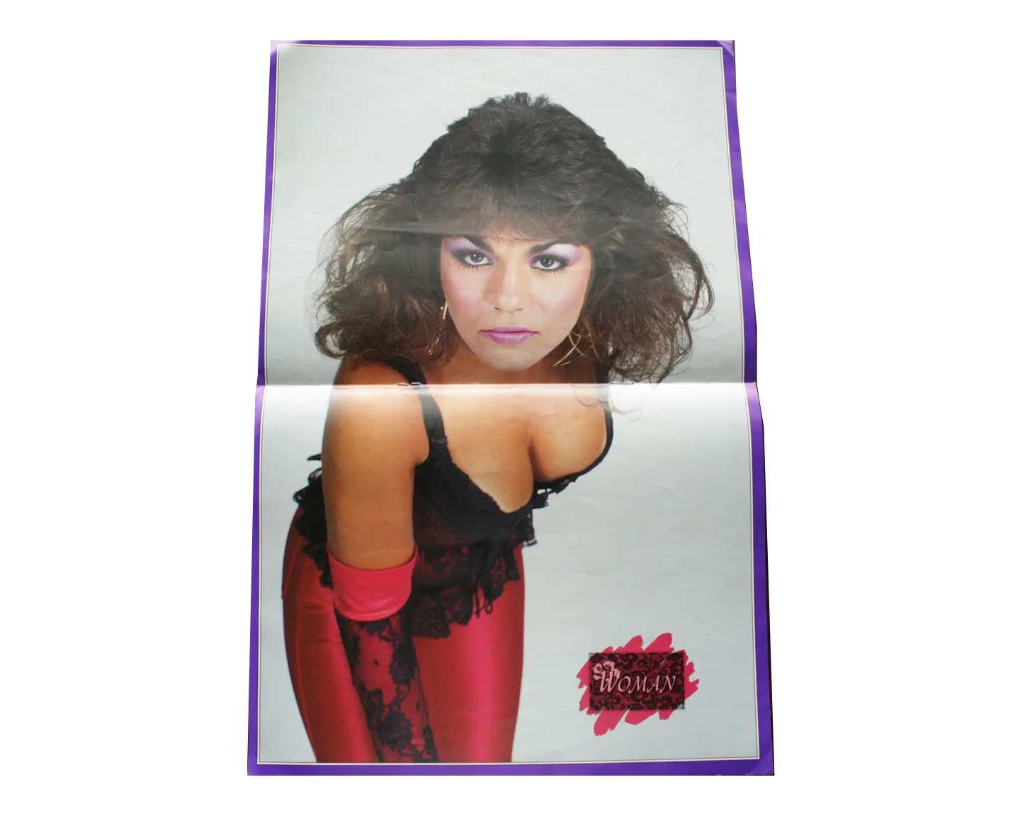 NWA WRAP UP MAGAZINE # 7 *WOMAN FOLD-OUT POSTER*