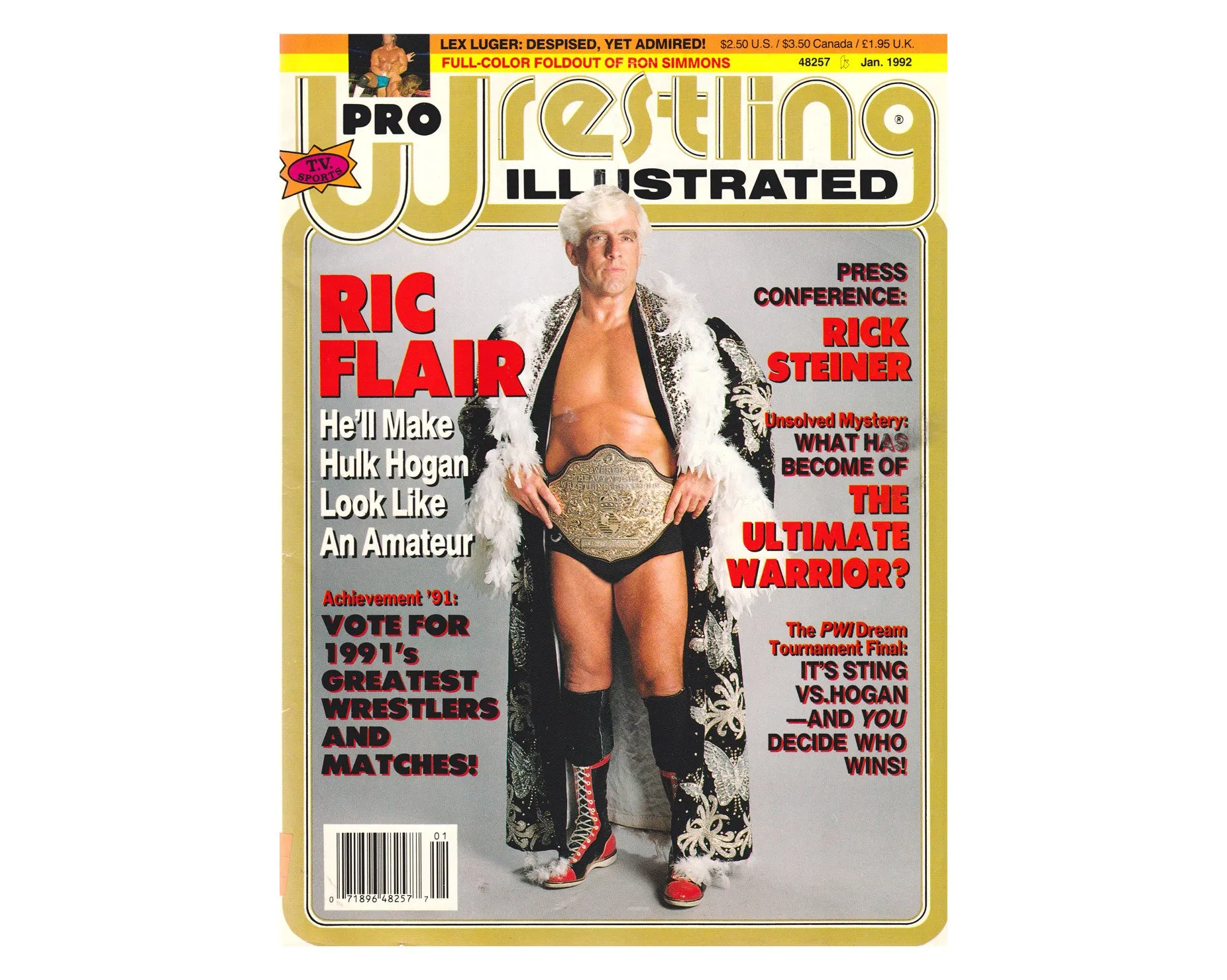 PRO WRESTLING IILLUSTRATED - JANUARY 1992