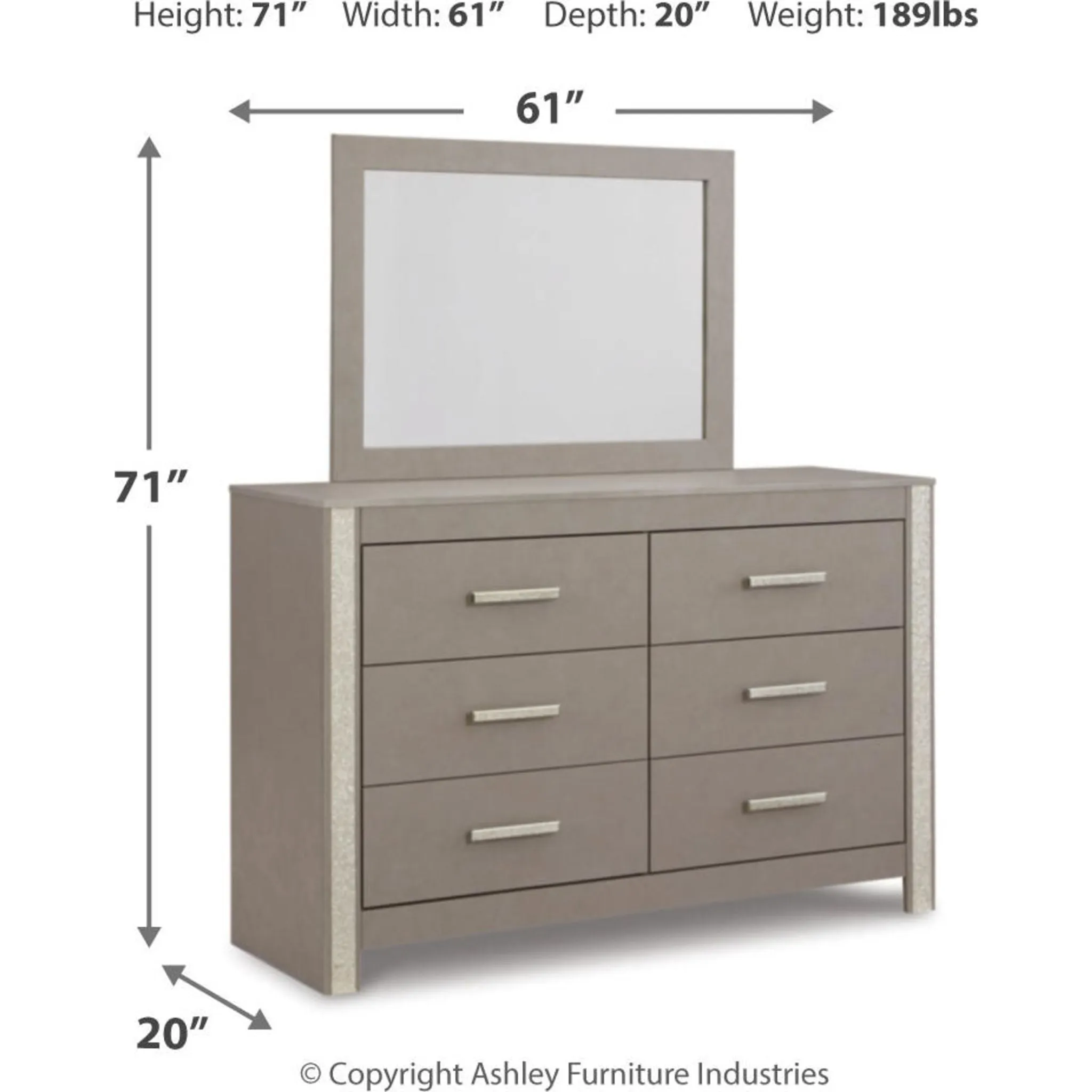 Surancha 5 Piece Panel Bedroom