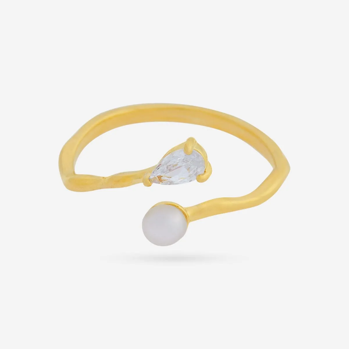 Trendy Pearl Finger Ring 174568